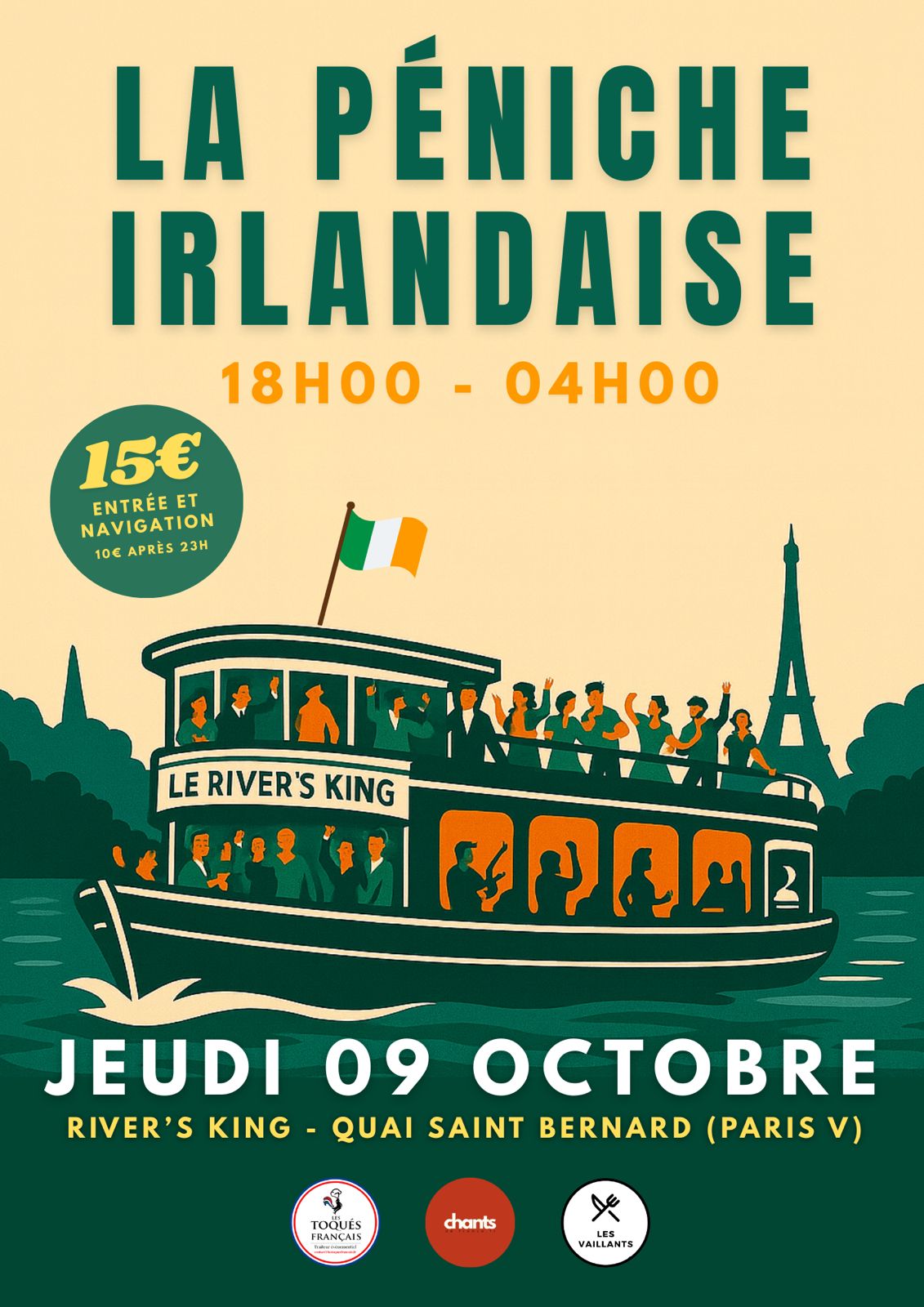 image de l'évènement La péniche irlandaise